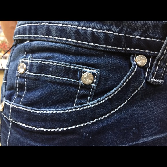 Diamonds& Thread Boot “Cell Phone” Flap Jean 14 18 - Picture 4 of 8